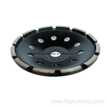 Single or Double Row Diamond Cup Grinding Wheel for Concrete